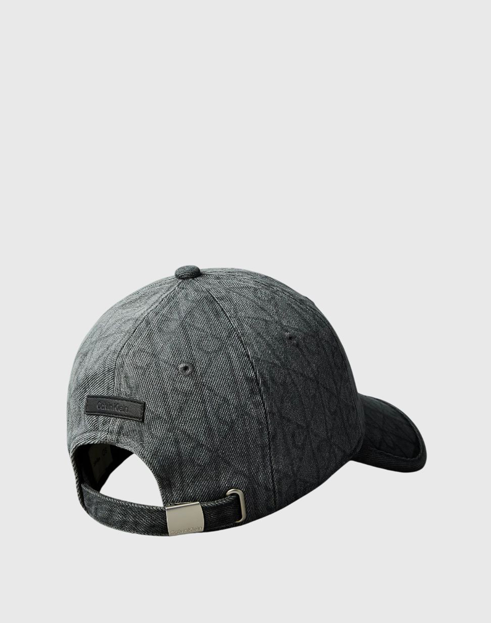 CALVIN KLEIN JEANS DENIM EMBLEM BURNOUT w PATCH CAP