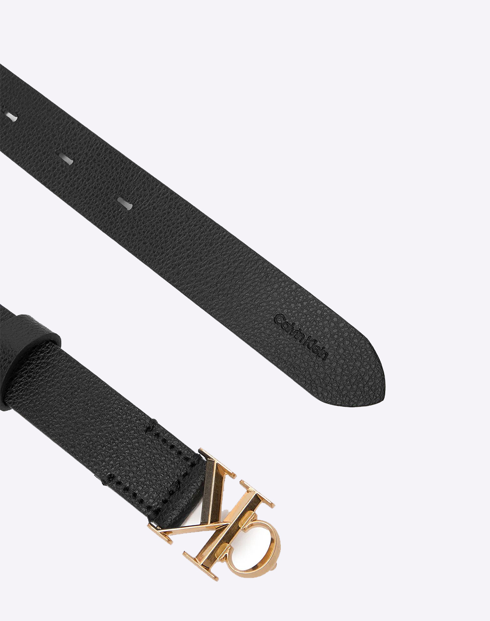 CALVIN KLEIN JEANS FACET CK BUCKLE PEBBLE STRAP 25M