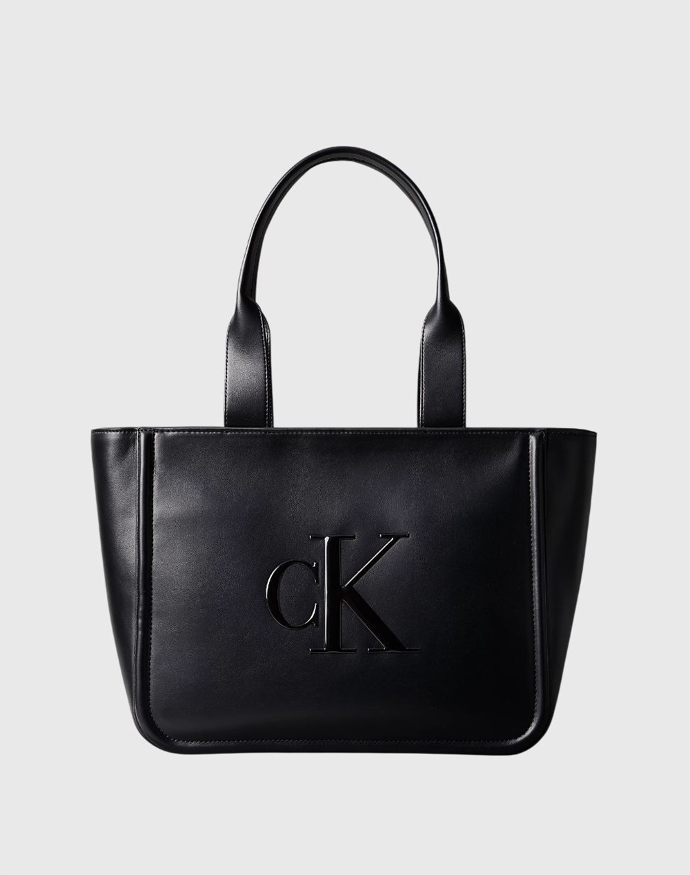 CALVIN KLEIN RAISED CK MEDIUM TOTE