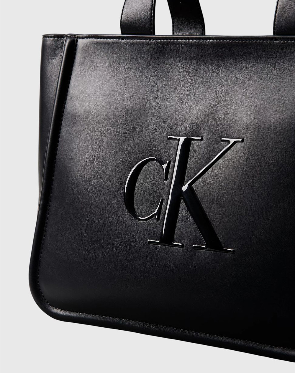 CALVIN KLEIN RAISED CK MEDIUM TOTE