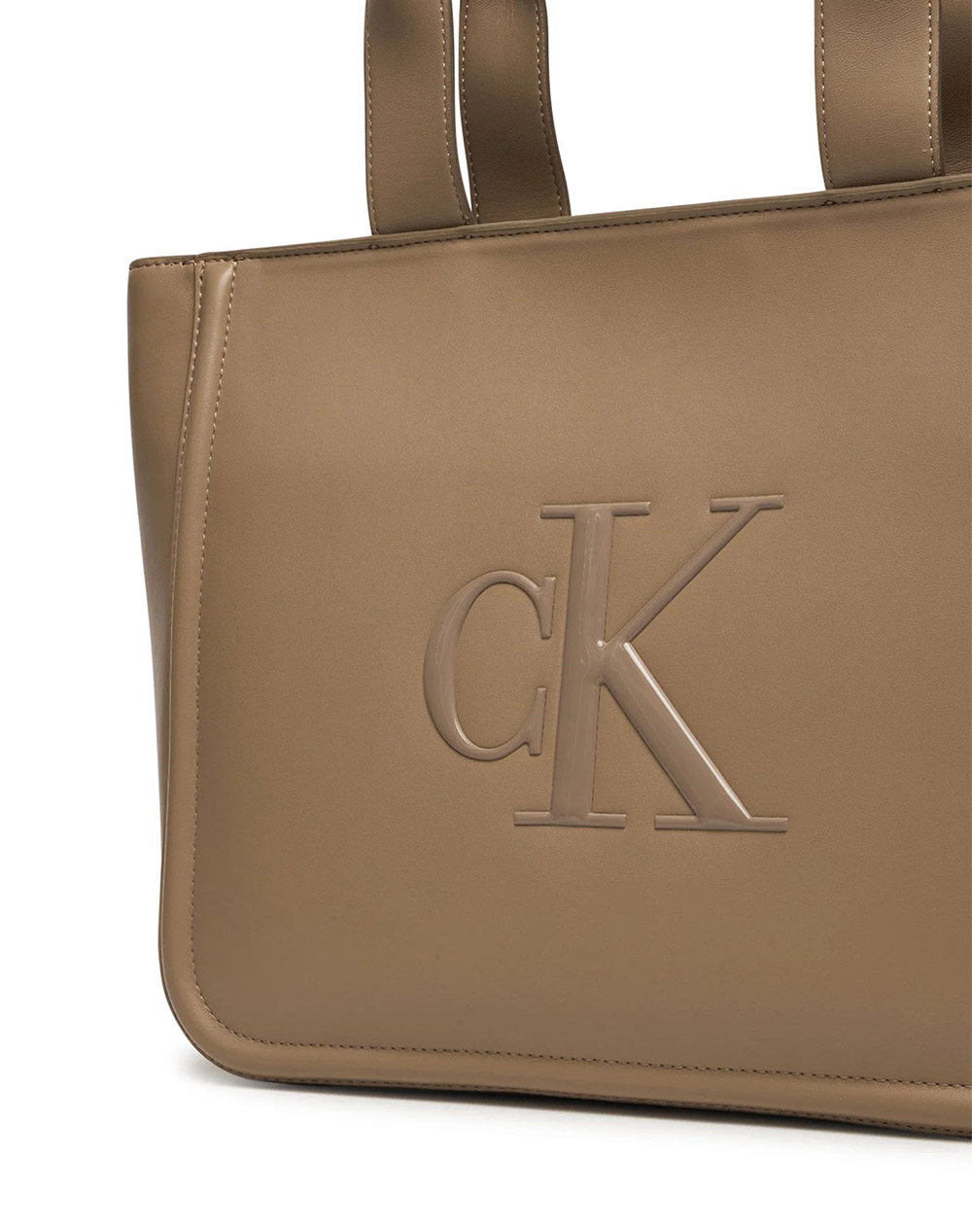 CALVIN KLEIN RAISED CK MEDIUM TOTE
