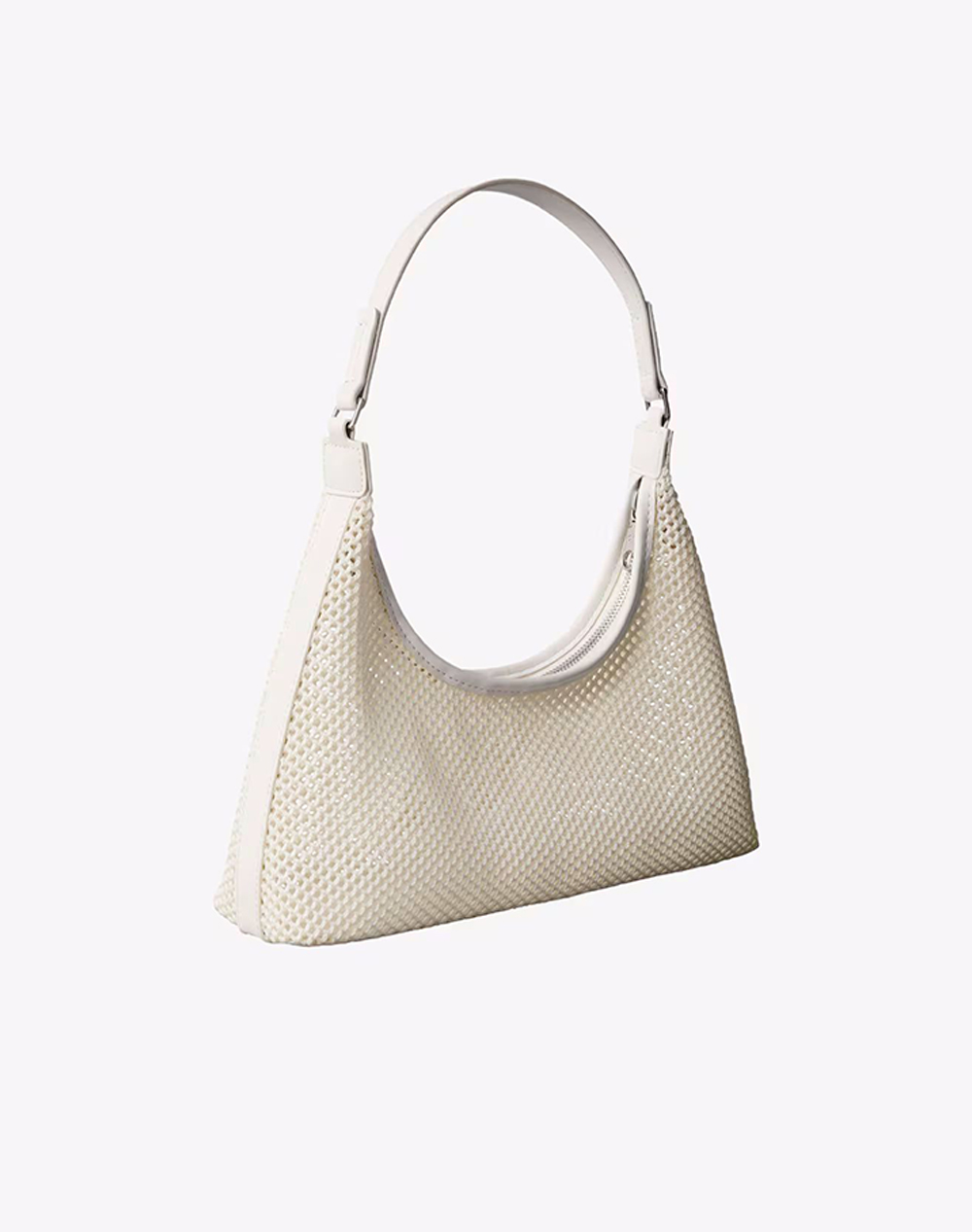 CALVIN KLEIN JEANS EMBLEM MESH SHOULDER BAG