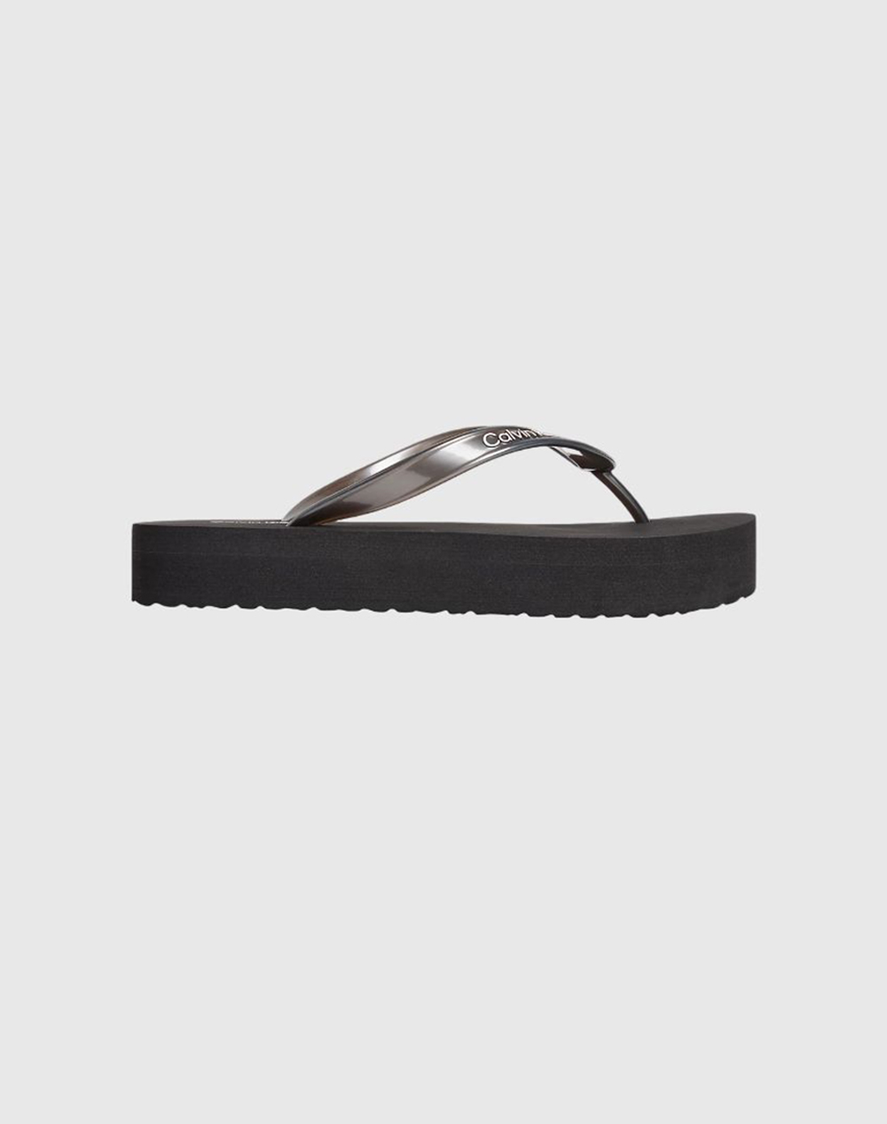 CALVIN KLEIN JEANS FLATFORM FLIP FLOP MET TPU