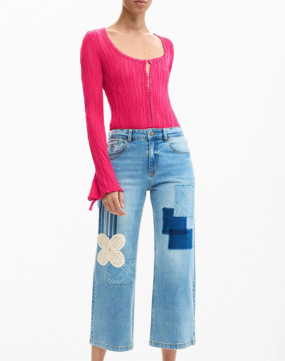 DESIGUAL DENIM_LETO WOMENS TROUSERS