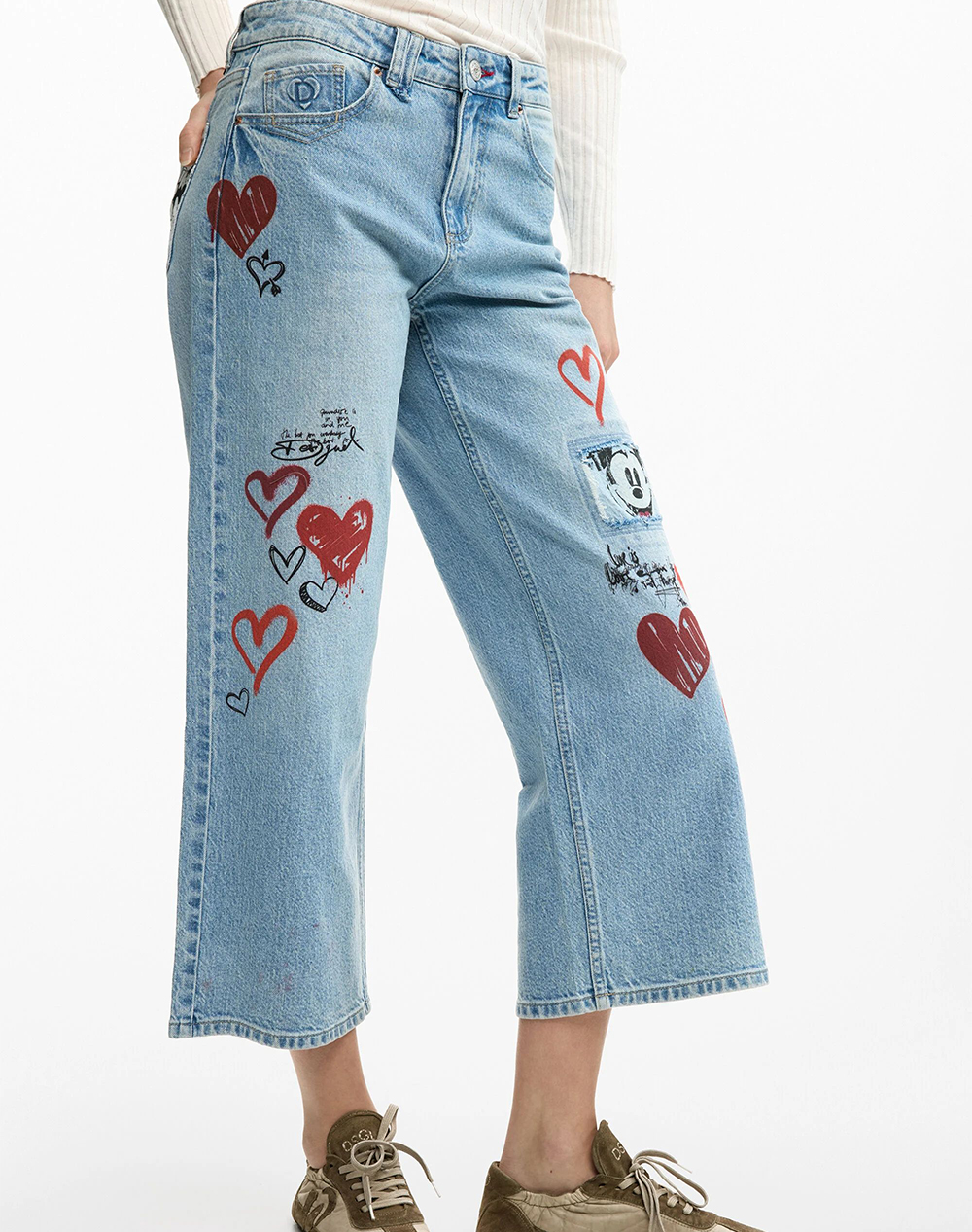 DESIGUAL DENIM_HERRY_ WOMENS TROUSERS