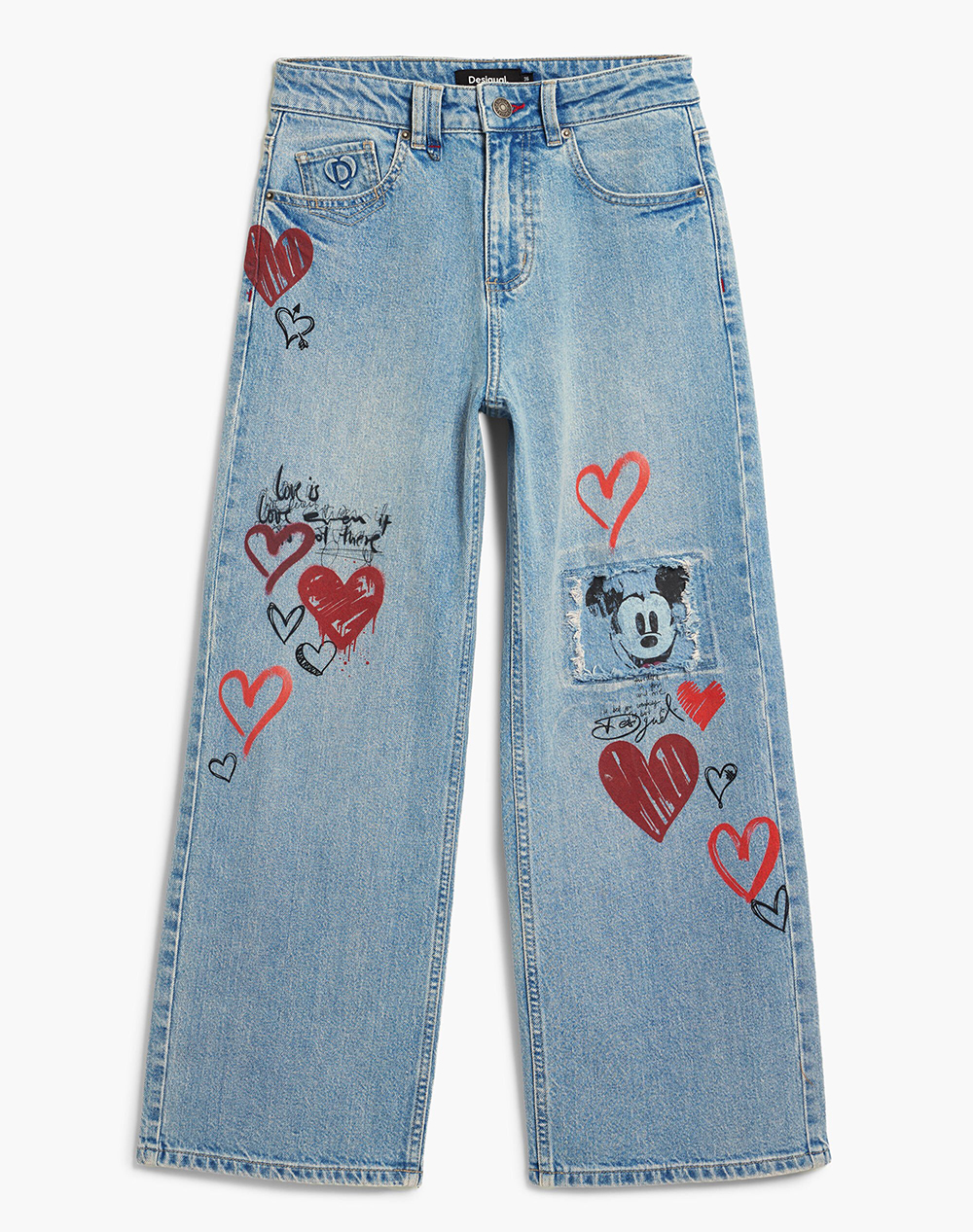DESIGUAL DENIM_HERRY_ WOMENS TROUSERS