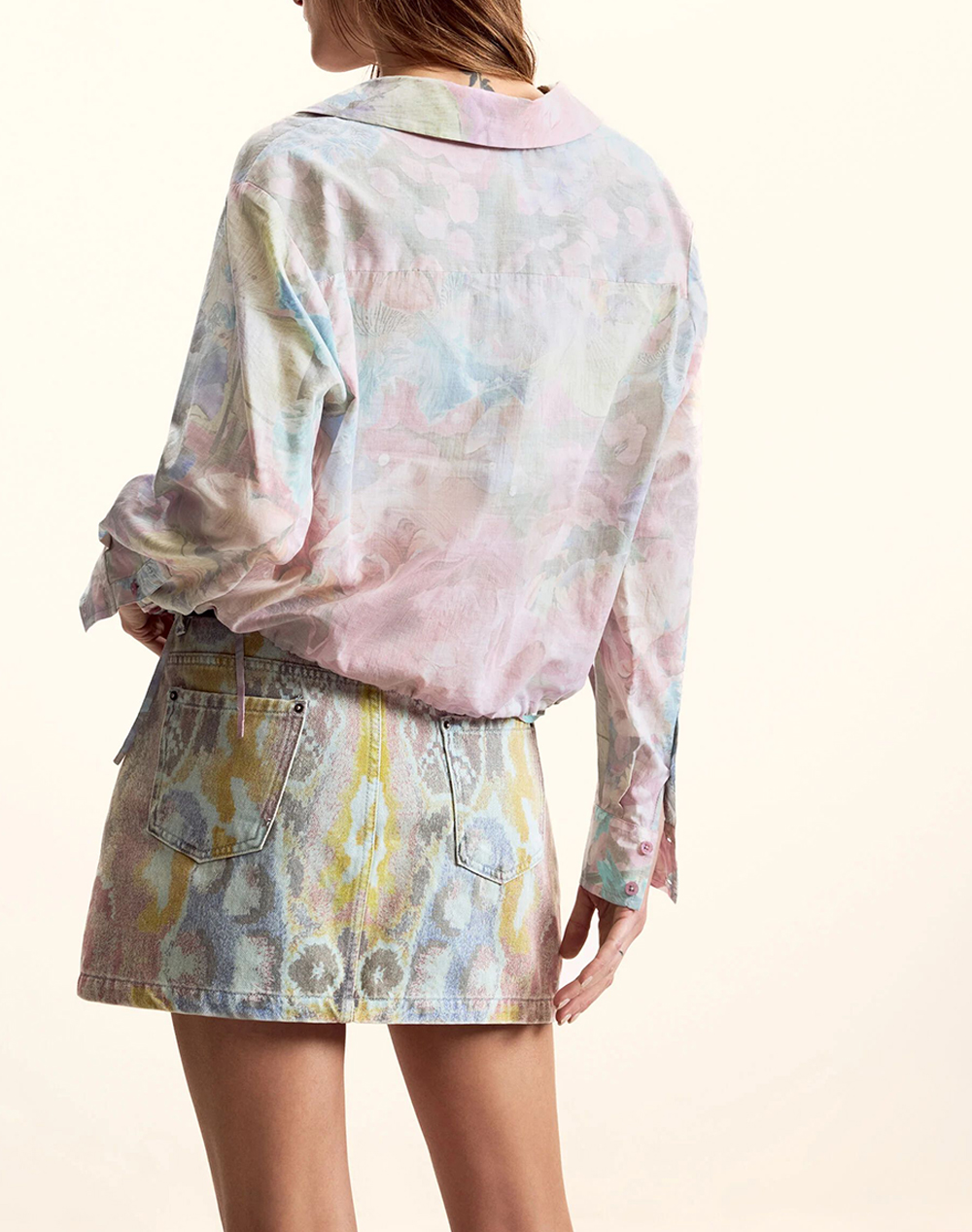 DESIGUAL CAM_FLOWERS_LACRO WOMENS SHIRT