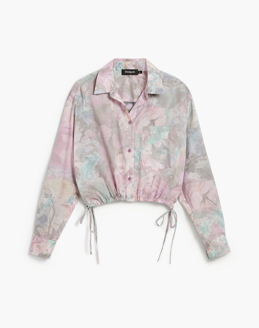 DESIGUAL CAM_FLOWERS_LACRO WOMENS SHIRT