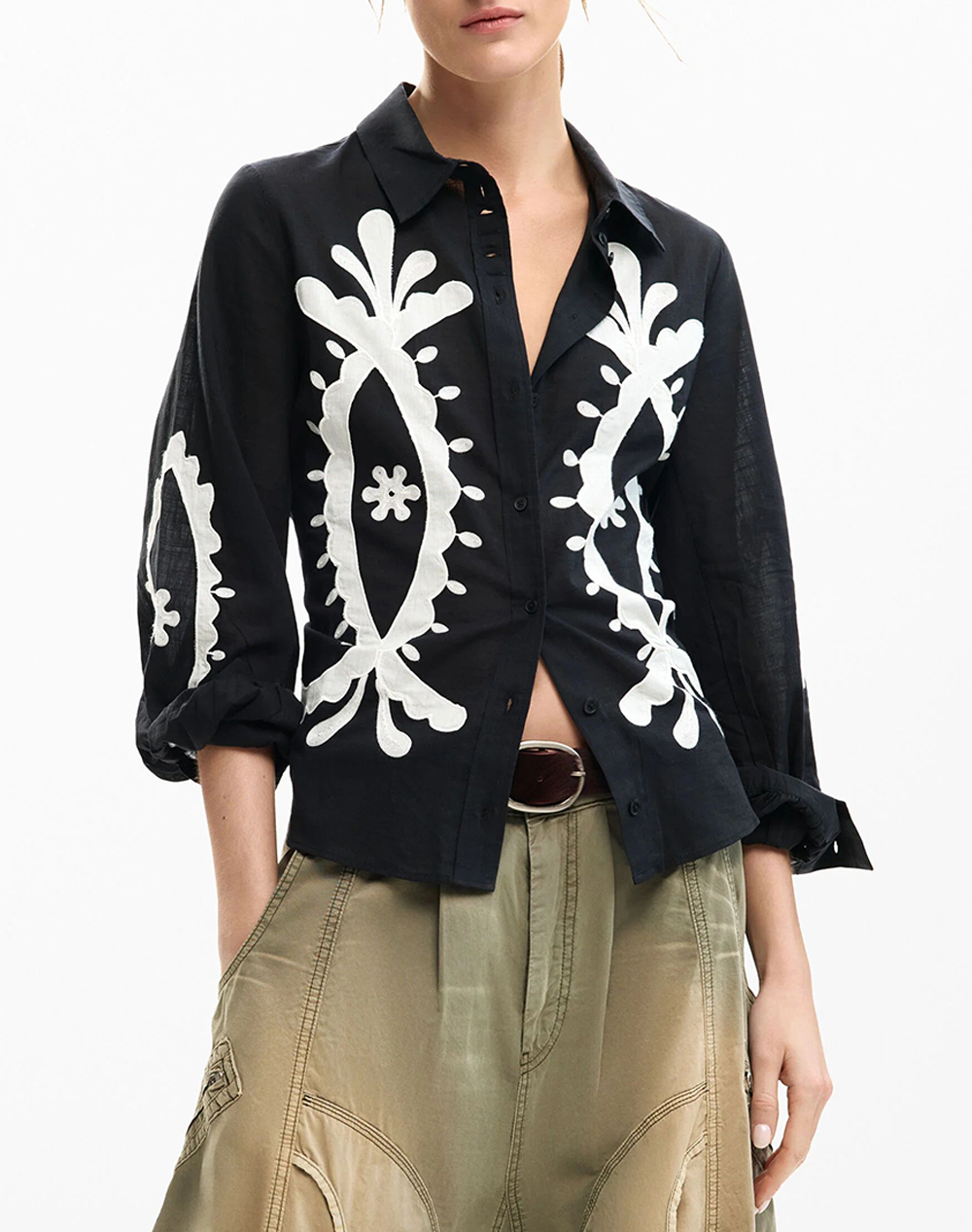 DESIGUAL CAM_FLORA WOMENS SHIRT