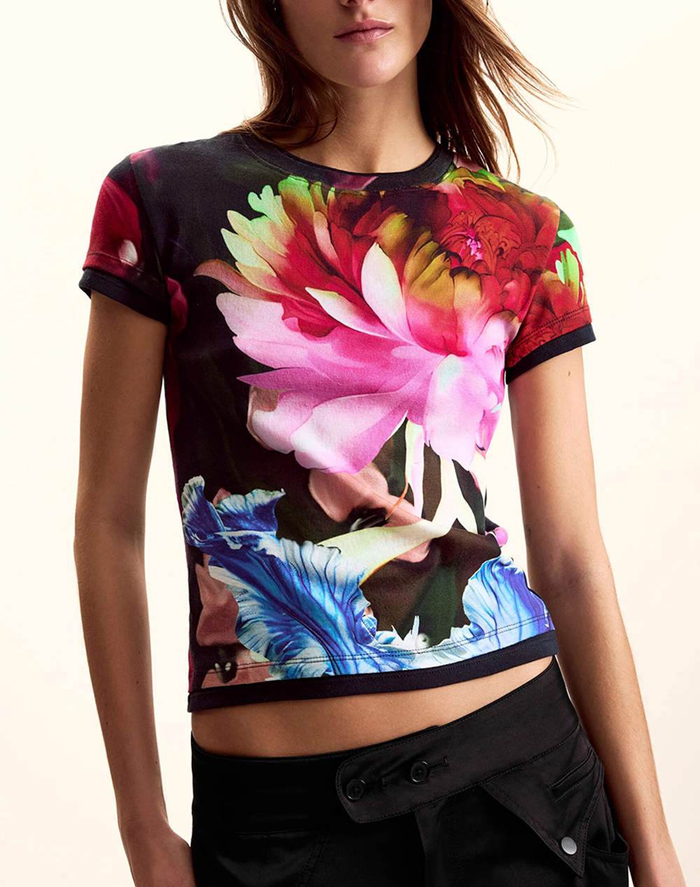 DESIGUAL TS_MULTIFLOWERS_LAC ДАМСКА БЛУЗА