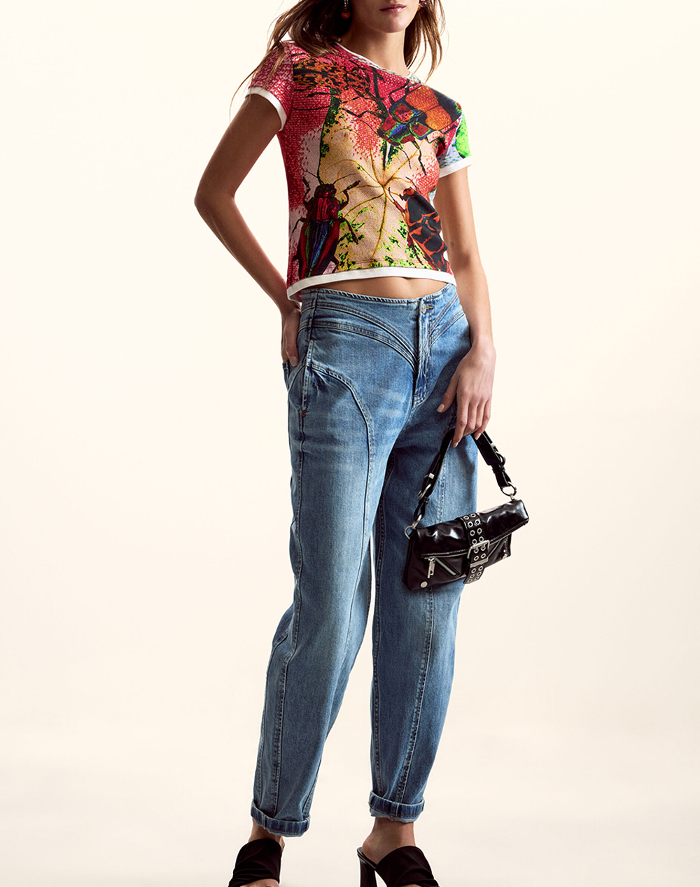 DESIGUAL TS_BUGS_LACROIX ДАМСКА БЛУЗА