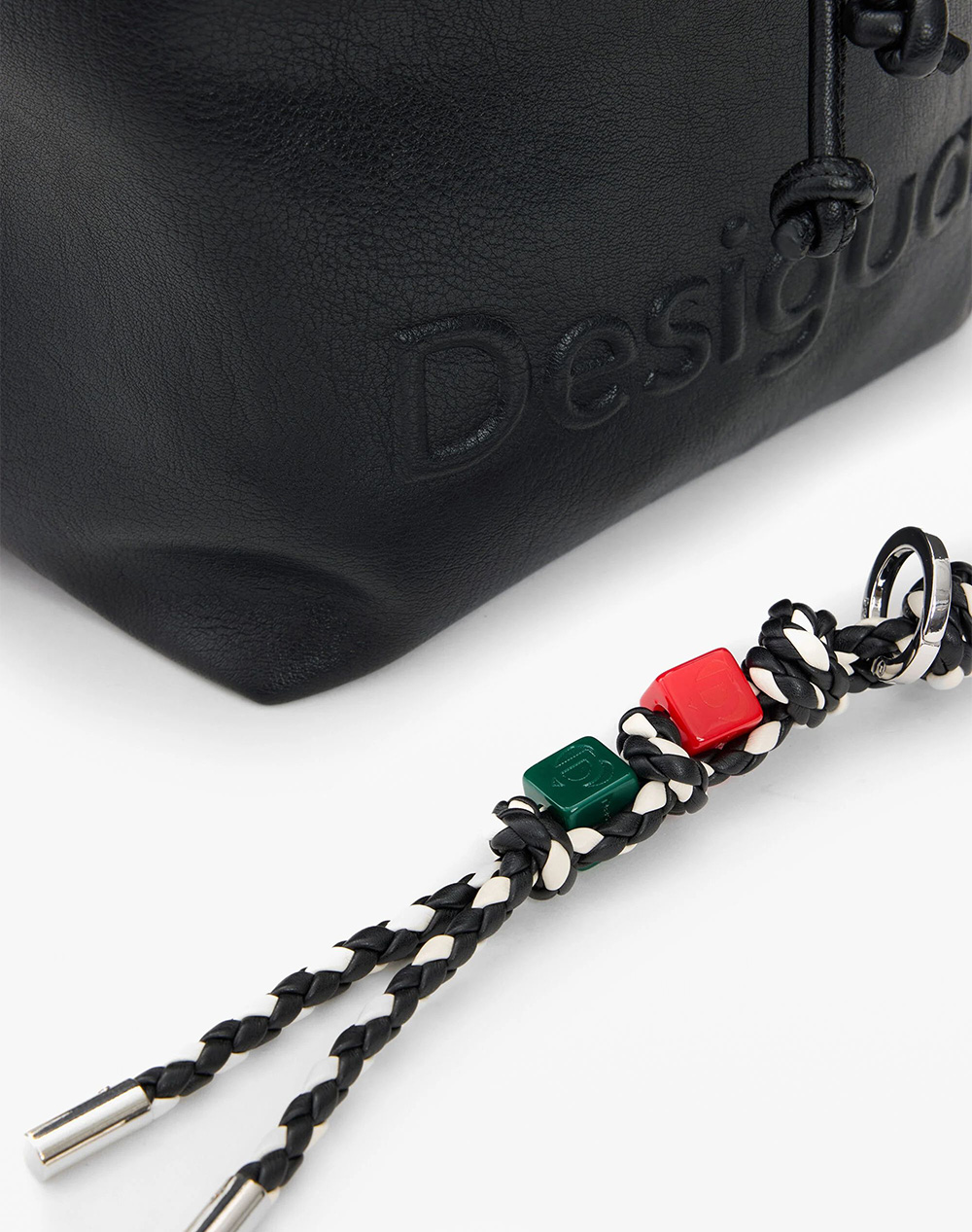 DESIGUAL BACK_HALF LOGO LUENA BLAC WOMENS BAG