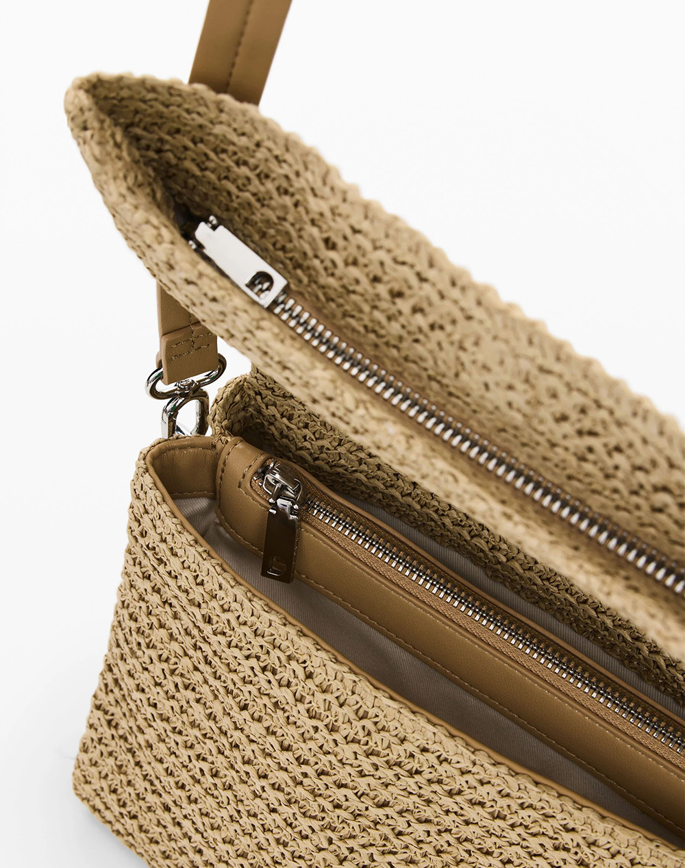 DESIGUAL BAG_HALF LOGO RAFFIA VE WOMENS BAG