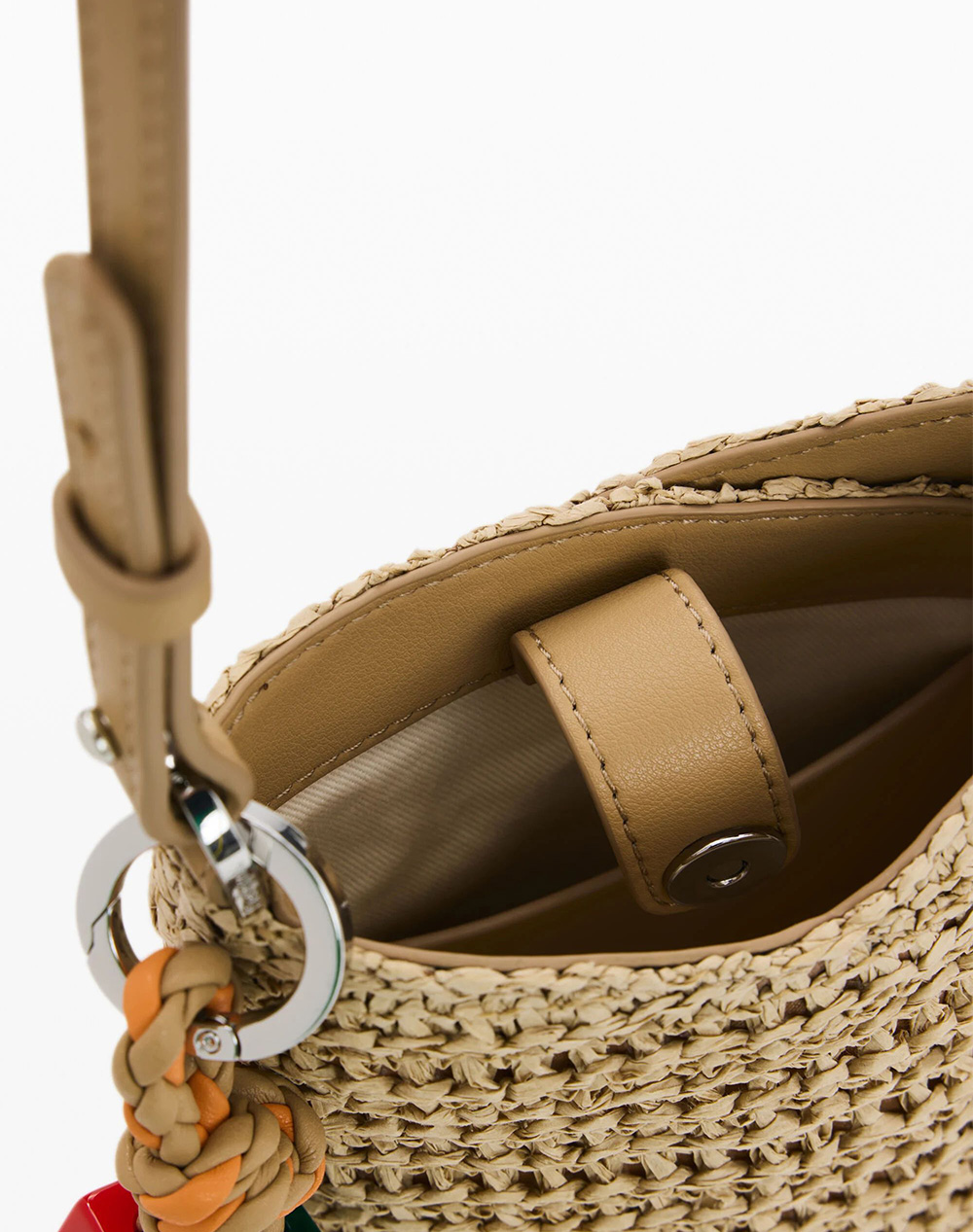 DESIGUAL MONE_HALF LOGO RAFFIA H WOMENS WALLET