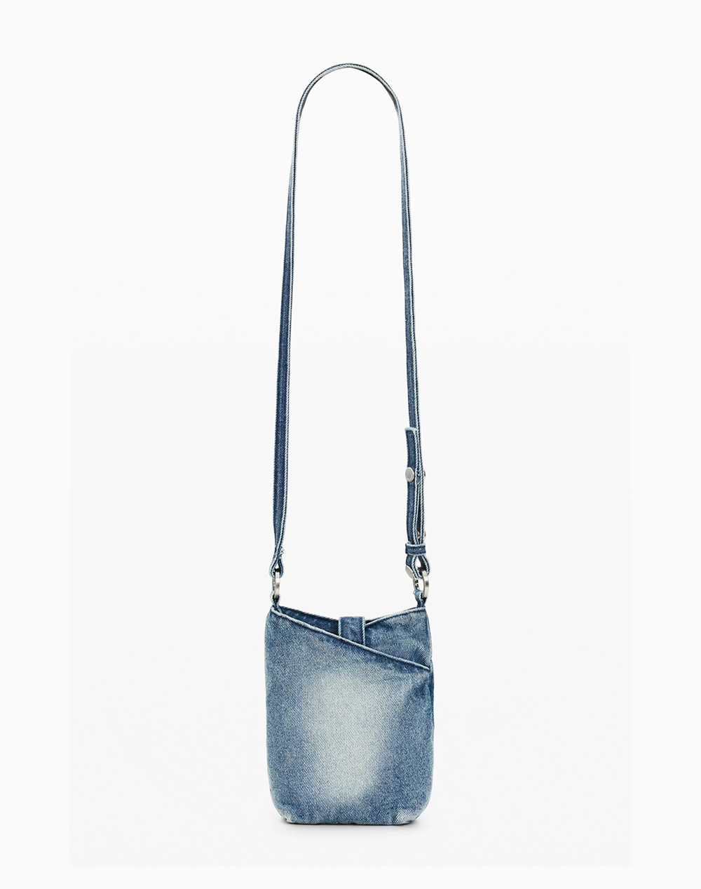 DESIGUAL MONE_HALF LOGO DENIM WOMENS WALLET