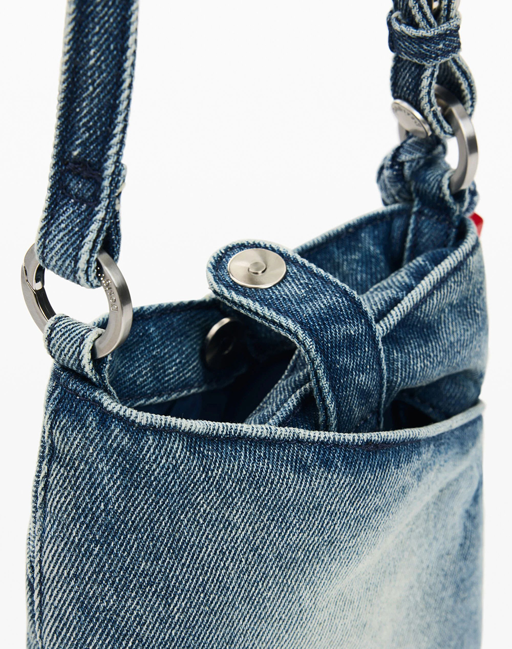 DESIGUAL MONE_HALF LOGO DENIM WOMENS WALLET