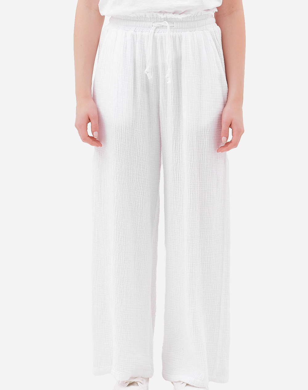 DIRTY LAUNDRY RELAXED PANTS WITH RAW EDGES