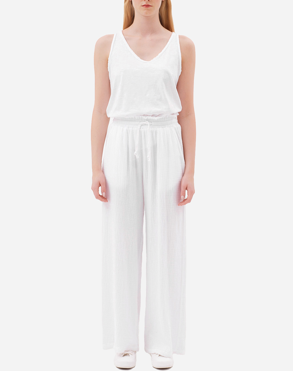 DIRTY LAUNDRY RELAXED PANTS WITH RAW EDGES