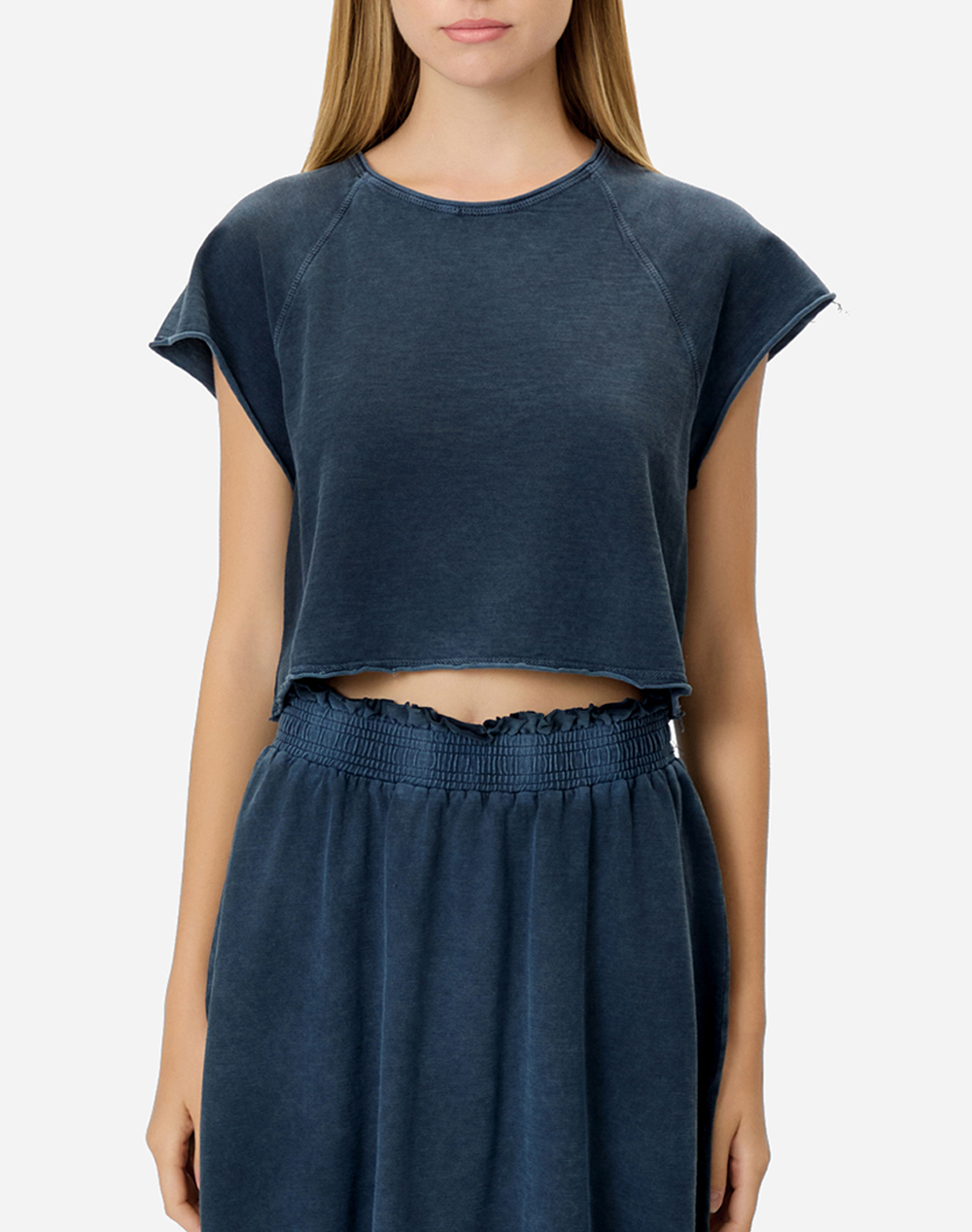 DIRTY LAUNDRY CROPPED SLUB T-SHIRT