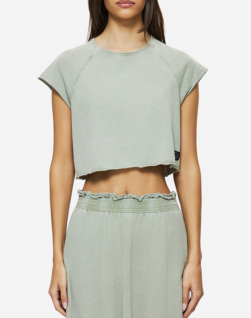 DIRTY LAUNDRY CROPPED SLUB T-SHIRT