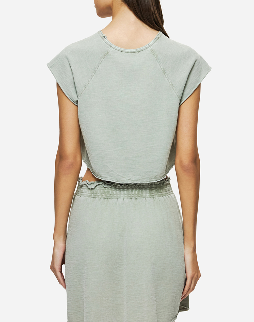 DIRTY LAUNDRY CROPPED SLUB T-SHIRT