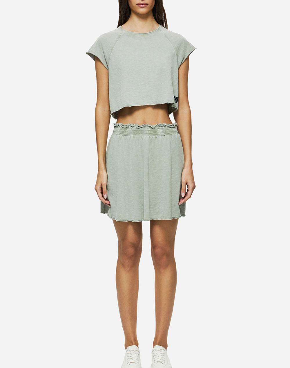 DIRTY LAUNDRY CROPPED SLUB T-SHIRT