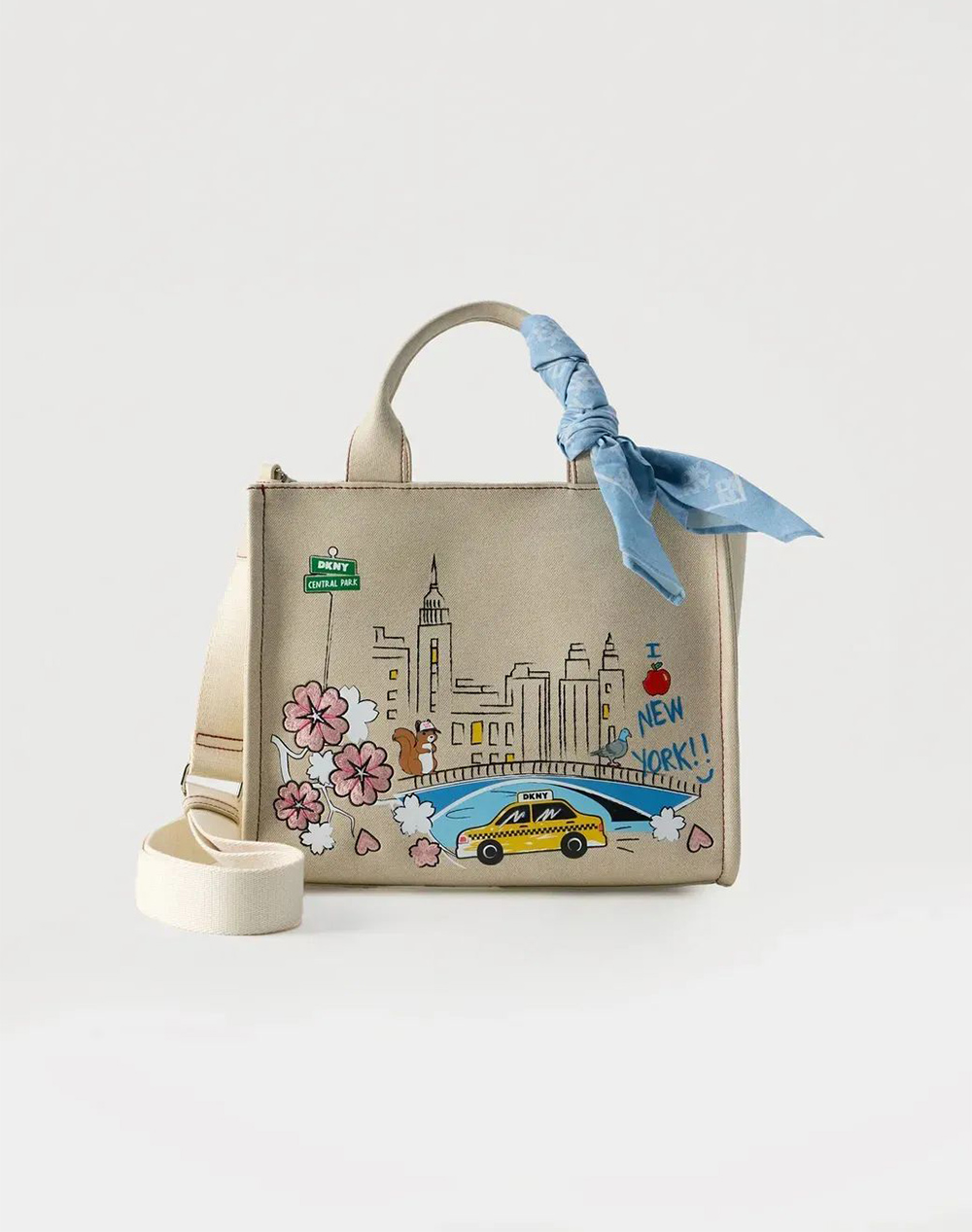 Dkny r61azr57 hadlee tote handbag dkny female чанта бежово