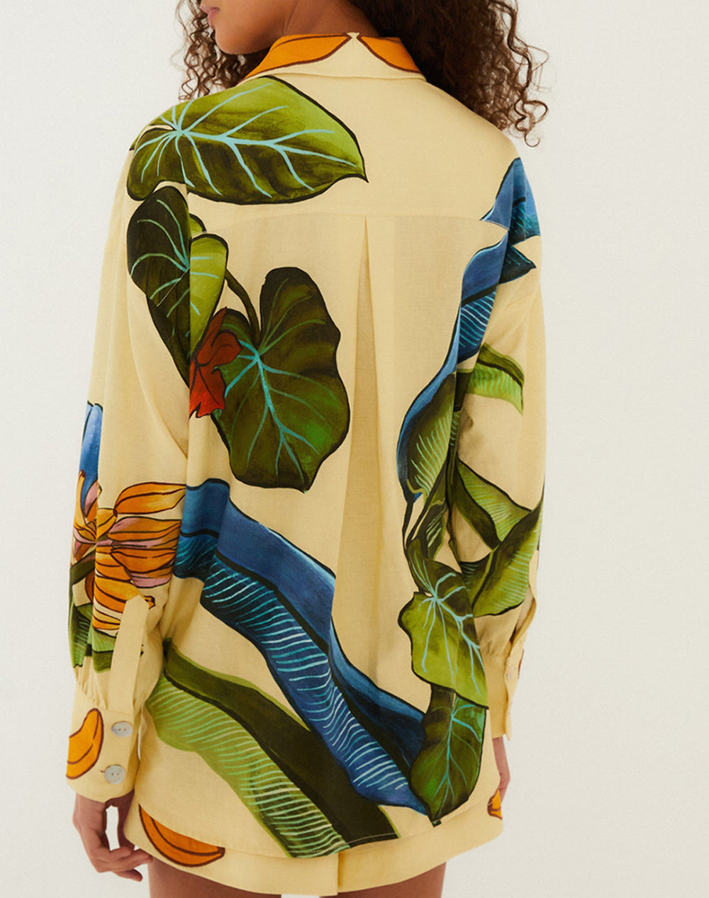 FARM RIO BANANA GRAPES YELLOW SHIRT-BANANA GRAPES YELLOW
