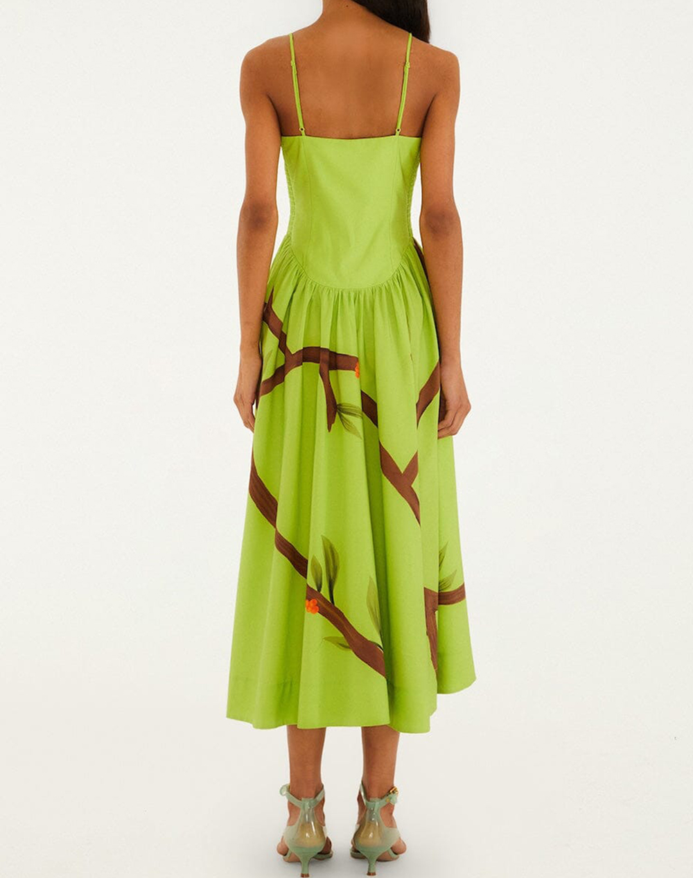 FARM RIO GREEN MAXI DRESS-GREEN