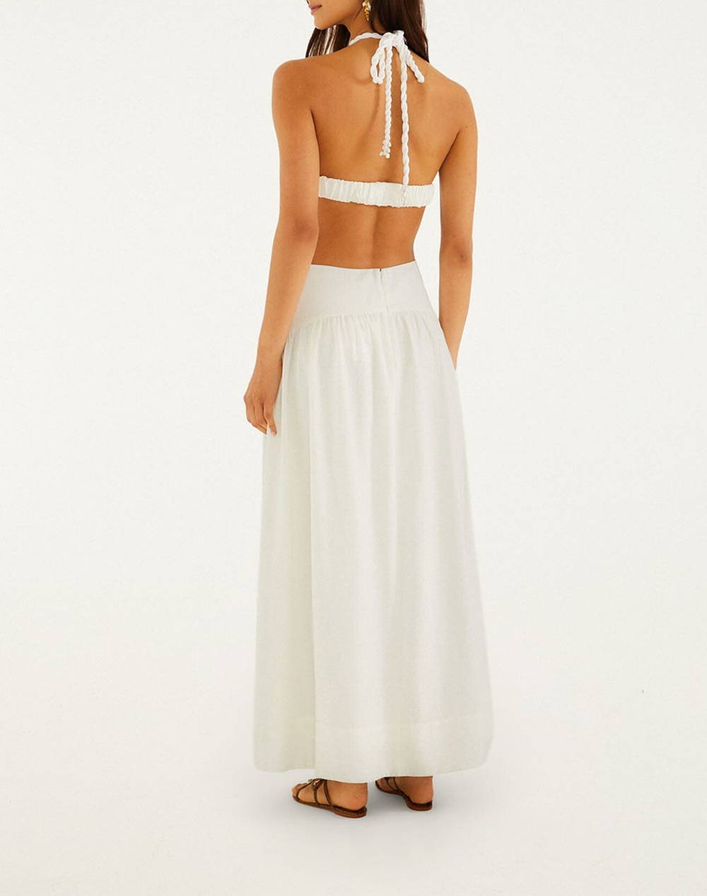 FARM RIO COAST STARS OFF-WHITE MAXI DRESS-COAST STARS OFF-WHITE