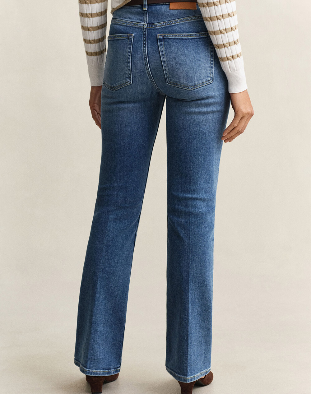 GANT TROUSERS SLIM FLARE STRETCH JEANS