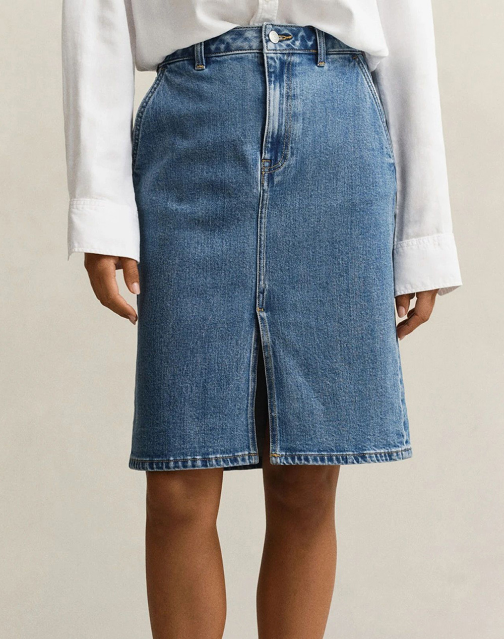 GANT SKIRT DENIM PENCIL SKIRT