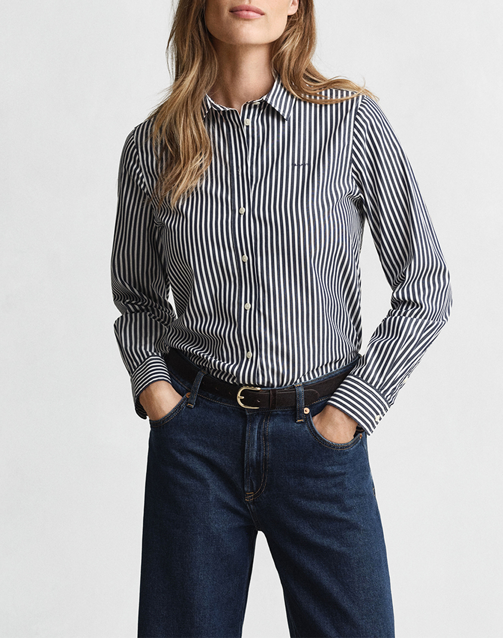 GANT РИЗА ΜΜ REG POPLIN STRIPED SHIRT