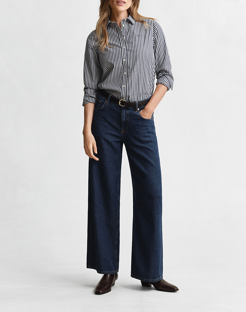 GANT РИЗА ΜΜ REG POPLIN STRIPED SHIRT