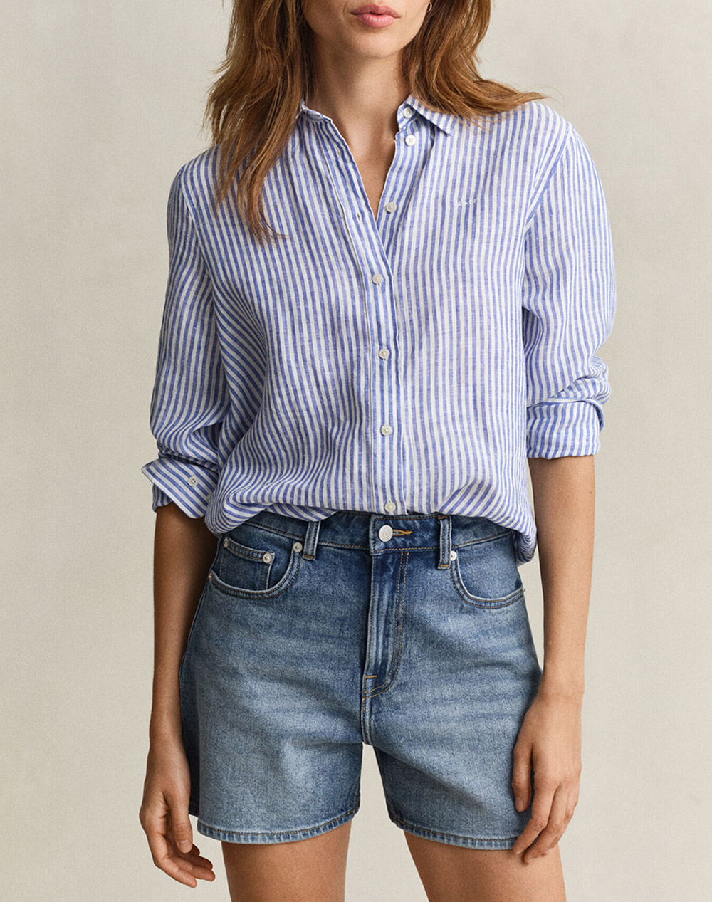 GANT РИЗА ΜΜ REG STRIPED LINEN LS SHIRT