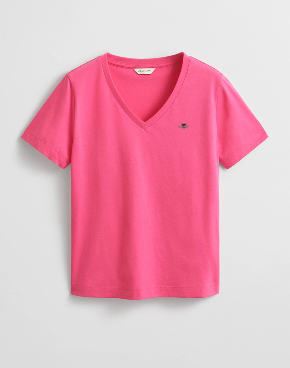 GANT БЛУЗА KMREG SHIELD SS V-NECK T-SHIRT.