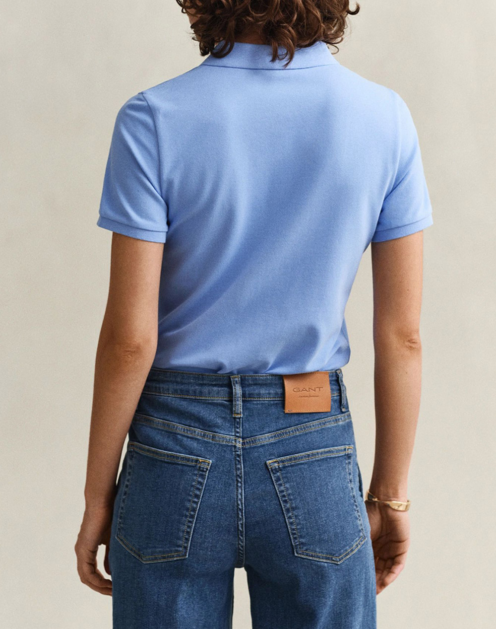 GANT БЛУЗА KMSLIM CONTRAST COLOR SS PIQUE POLO