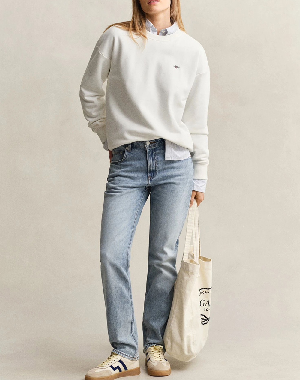 GANT СУИТШЪРТ ΜΜ SHIELD C-NECK SWEAT