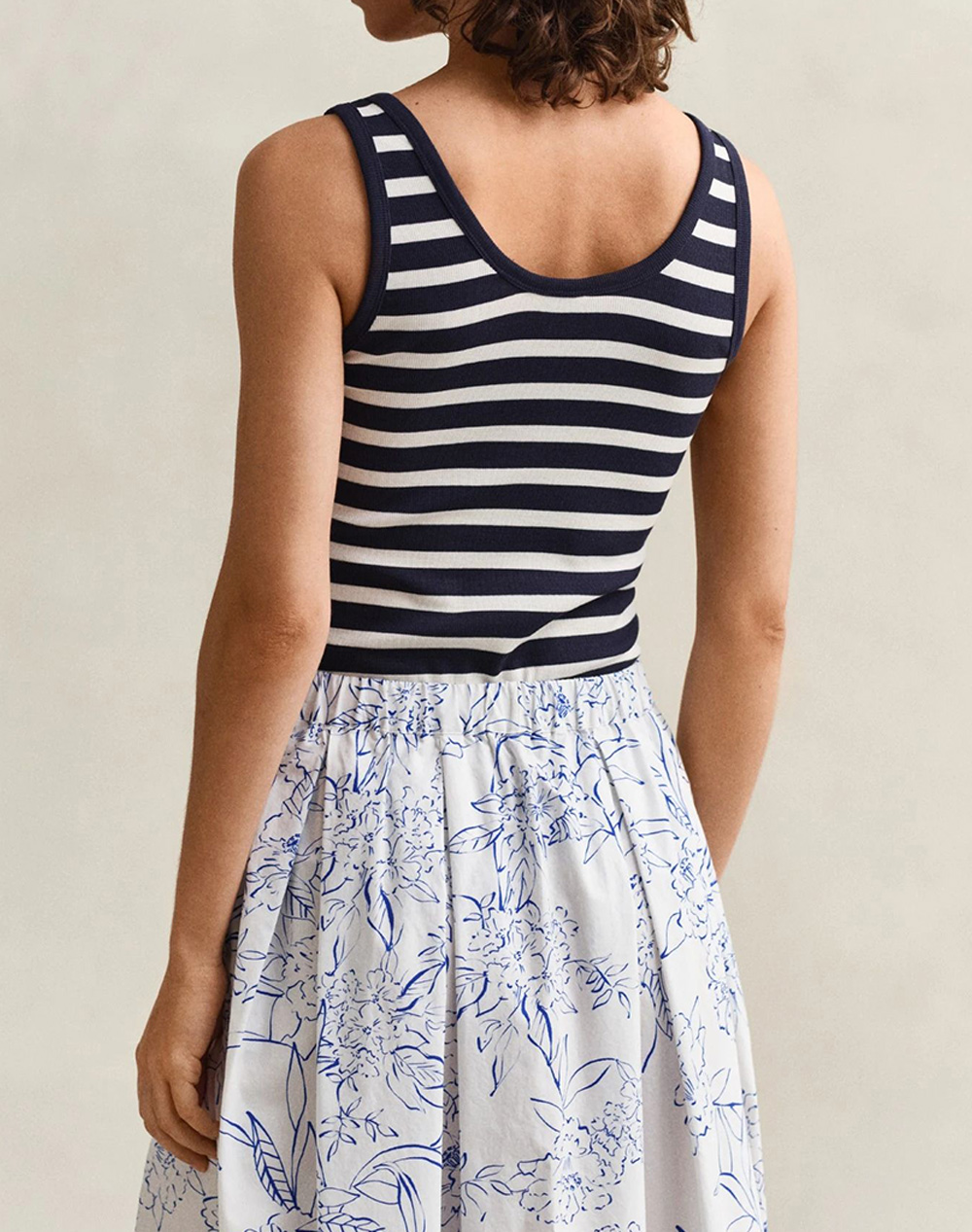 GANT БЛУЗА ΧΜ STRIPED RIBBED TANK TOP