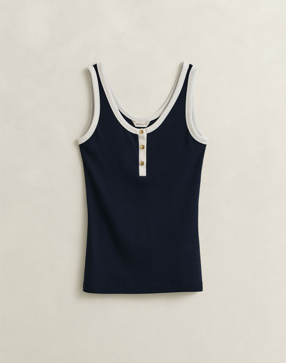 GANT БЛУЗА ΧΜ CONTRAST COLOR RIBBED TANK TOP