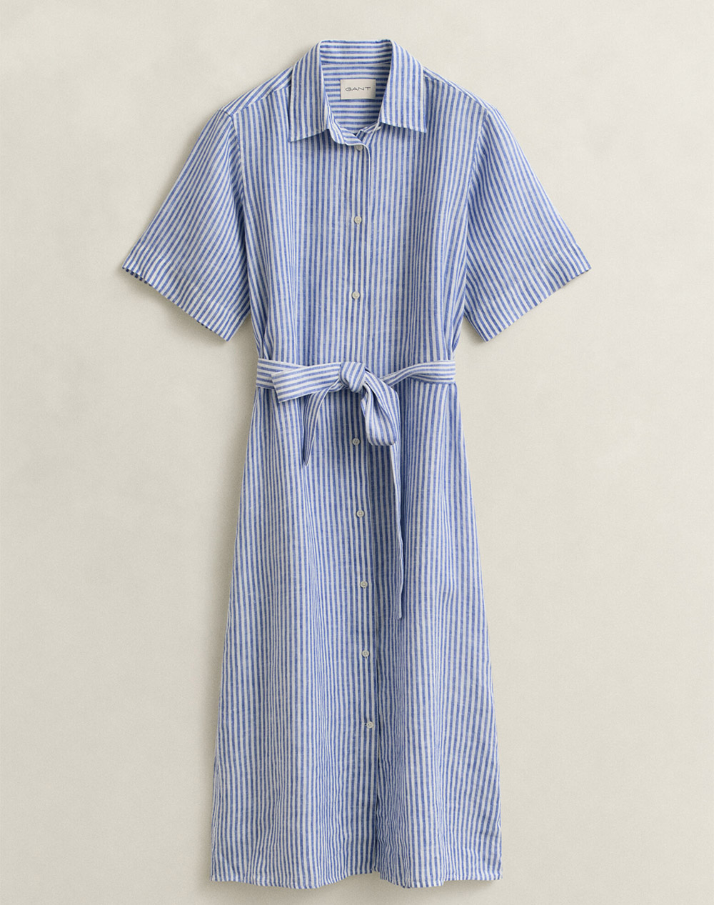GANT РОКЛЯ STRIPED LINEN SS SHIRT DRESS