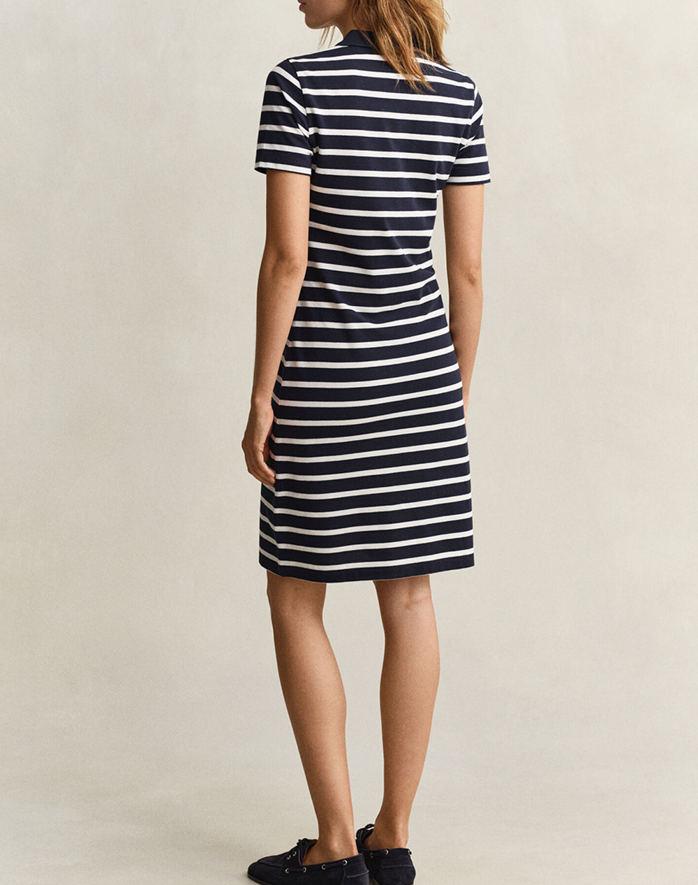 GANT DRESS SLIM STRIPED SS PIQUE POLO DRESS