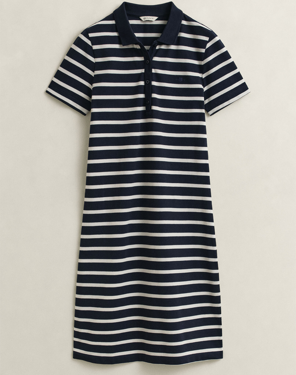 GANT DRESS SLIM STRIPED SS PIQUE POLO DRESS