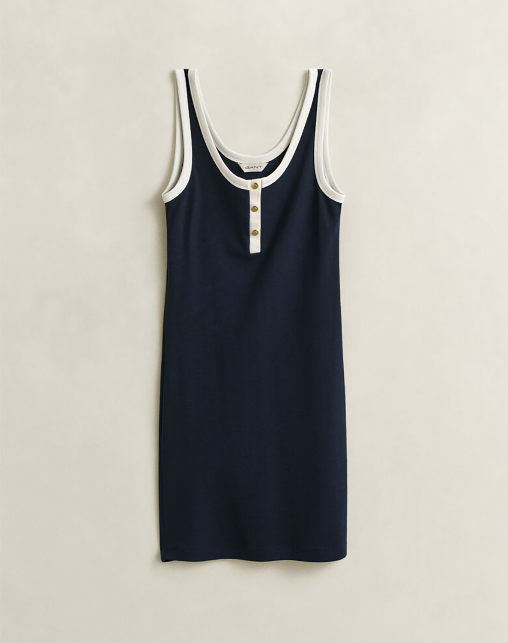 GANT РОКЛЯ CONTRAST COLOR RIBBED TANK DRESS
