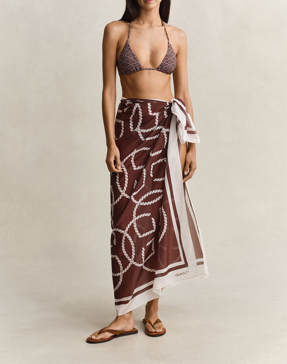 GANT MONOGRAM PRINT SARONG