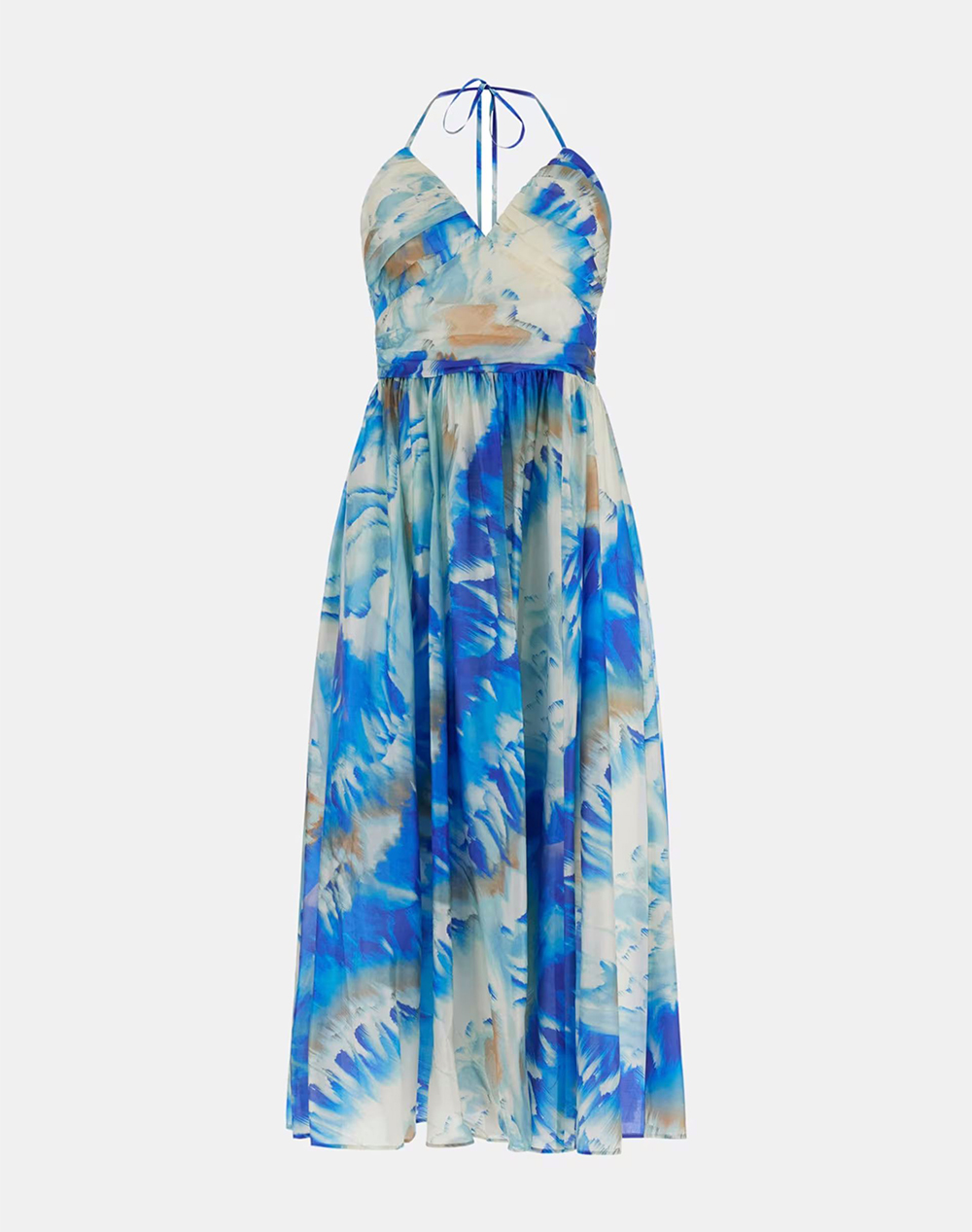 GUESS BY MARCIANO KAT PRINTED SL MIDI DRESS WOMENS DRESS