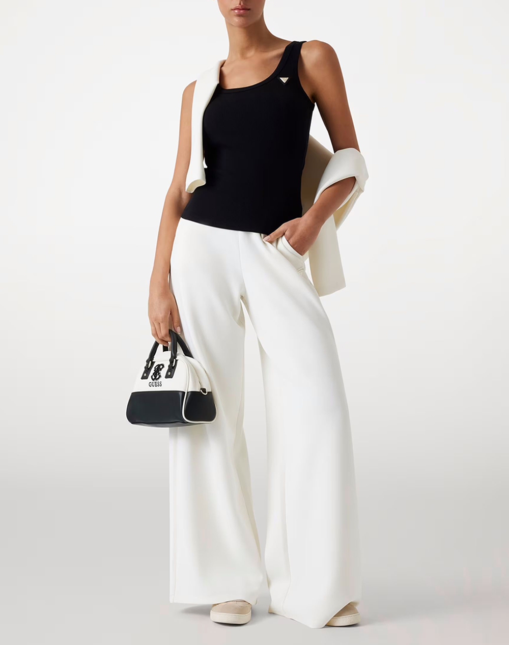 GUESS OLYMPE WIDE LEG PANTS ДАМСКИ ПАНТАЛОНИ