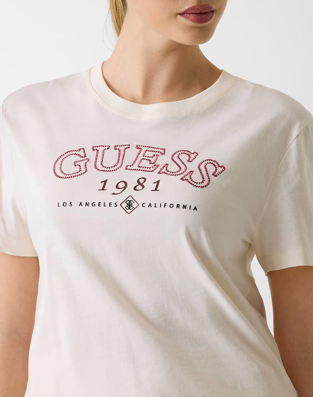 GUESS ARIANNA SS CN BOXY T-SHIRT ДАМСКА БЛУЗА