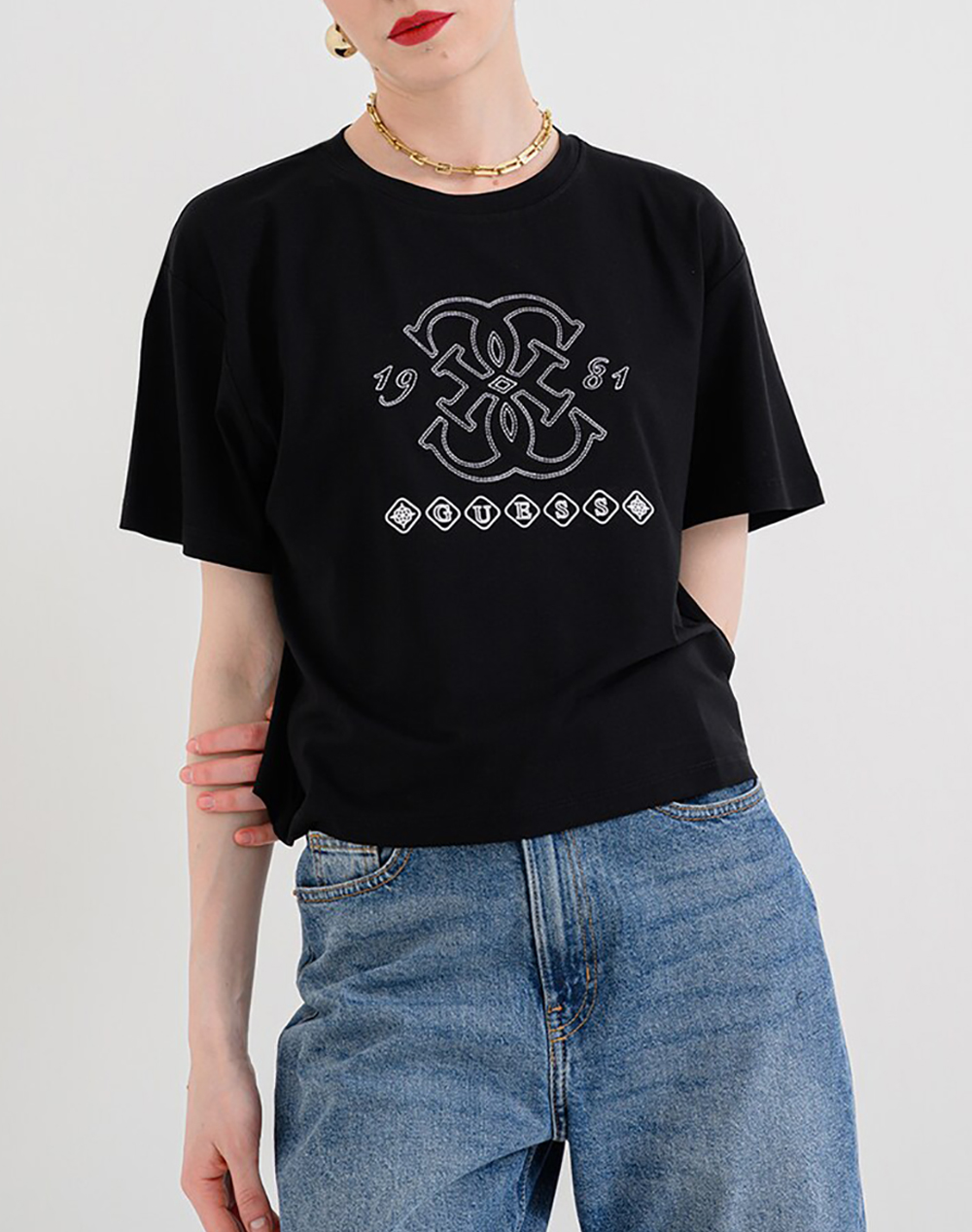 GUESS GABI SS CN T-SHIRT WOMENS BLOUSE