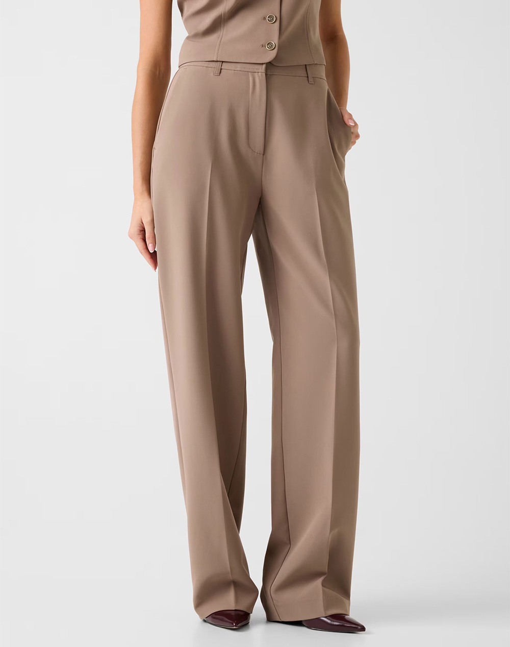 GUESS NAUSICA WIDE LEG PANT ДАМСКИ ПАНТАЛОНИ